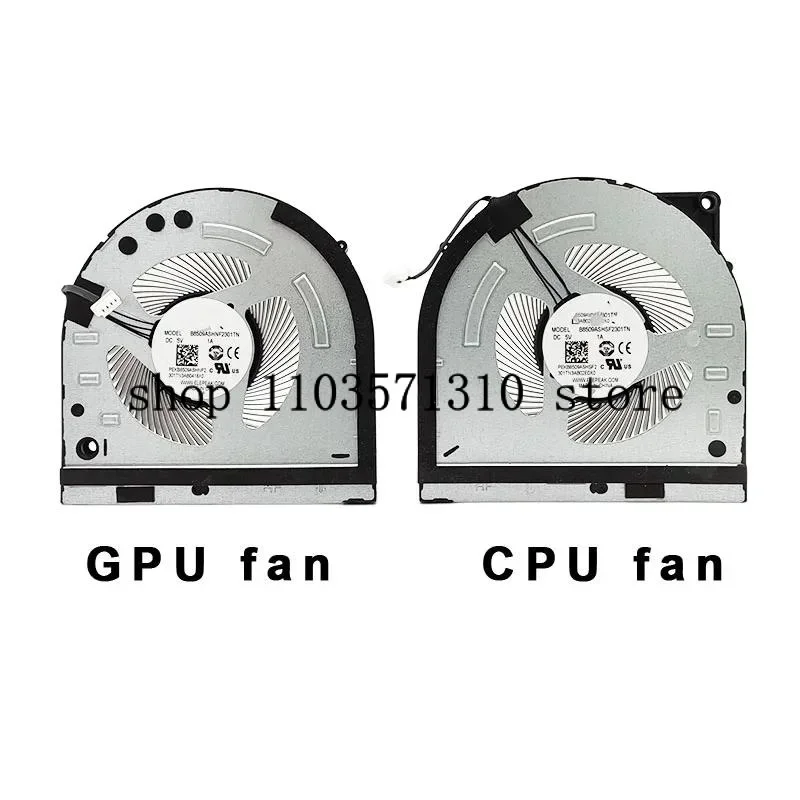 

Новый вентилятор охлаждения процессора и графического процессора ноутбука для Lenovo LOQ 15IAX9 15IRX9 15IAX9I 5H40S21000 5H40S21001 DC 5 В или 12 В JM