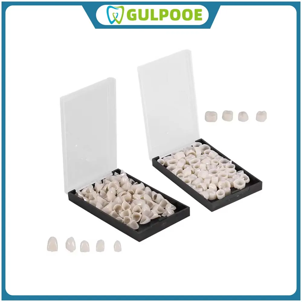 

GULPOOE 1Box Dental Temporary Crown Porcelain Materials Teeth Crown Whitening Anterior Posterior Crown Tooth Veneers Oral Care