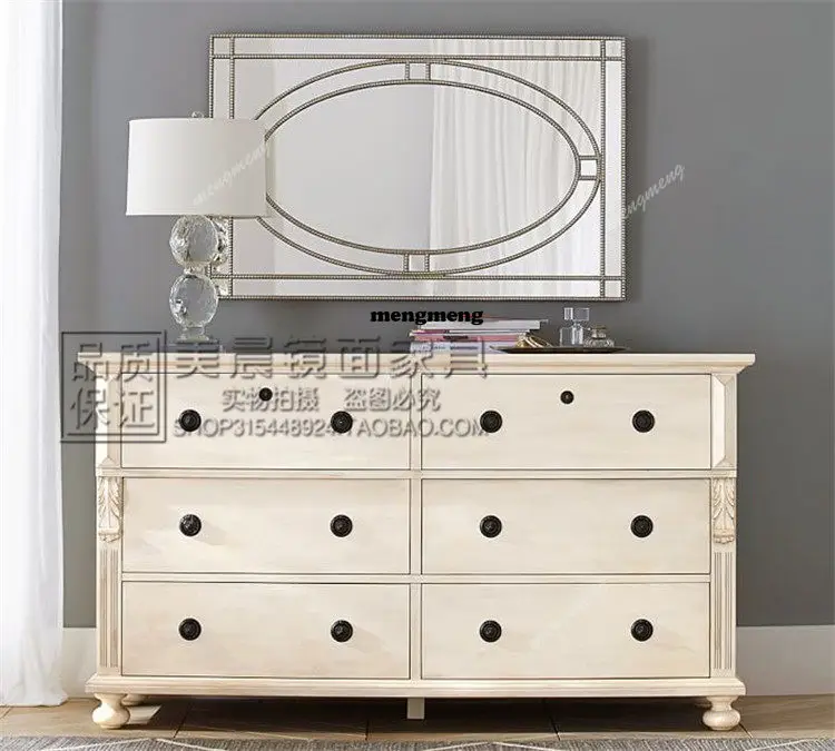 New design European light luxury square porch fireplace decorative mirror bathroom mirror toilet cosmetic mirror