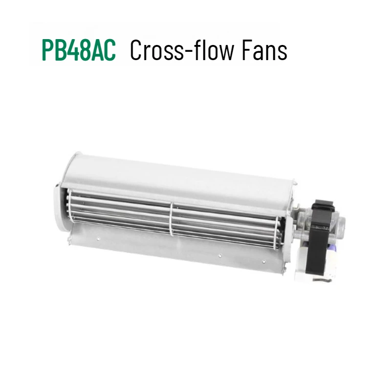 1pc Cross Flow Fan for Electric Fireplace Oven Exhaust Fan  Ball Bearing Brushless Motor Fan Crossflow Ventilatior 220/120V48mm