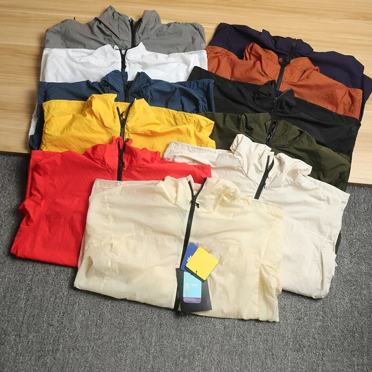 

Ultra-Light 30D Nylon Qui-Dry Breathable UV Protection Outdoor Jaet Men's Women's Waterproof Sunscreen Clothing Outerwear