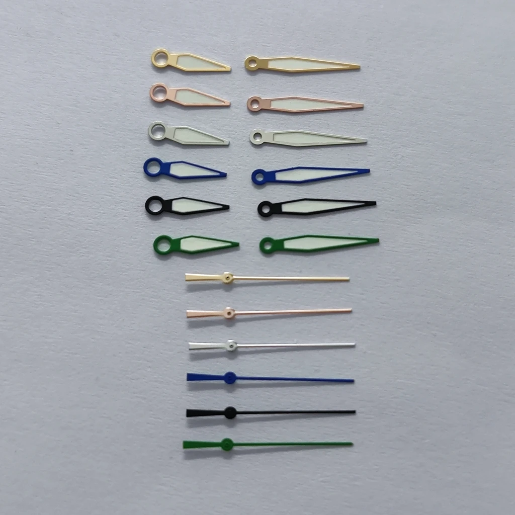 คุณภาพสูงมือ NH35 NH36 NH38 NH39 NH70 NH72 7S26 7S36 4R35 4R36 Silver Gold Rose Gold สีดําสีฟ้านาฬิกามือ Luminous