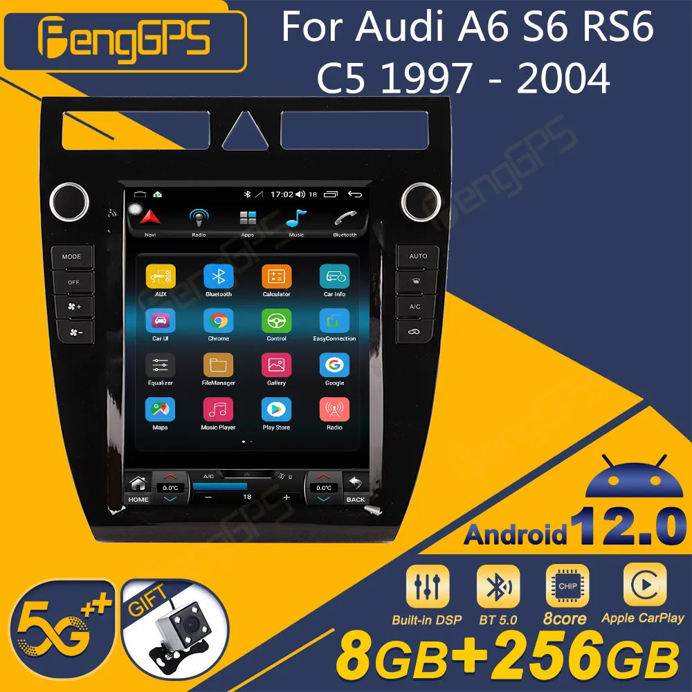 Car Stereo 2 Din Android Autoradio For Audi A6 S6 Rs6 C5 1997 - 2004 Style Radio Receiver Gps Navigator Multimedia Dvd