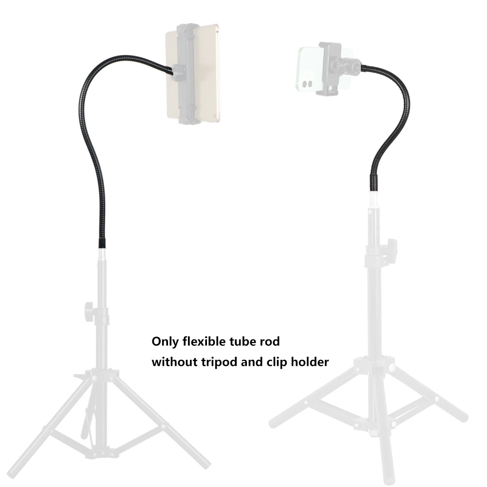 مرنة أنبوب معدني قضيب Monopod Selfie عصا تقف مع 1/4 بوصة المسمار/الكرة رئيس تمديد الذراع للكاميرا ترايبود الهاتف المحمول