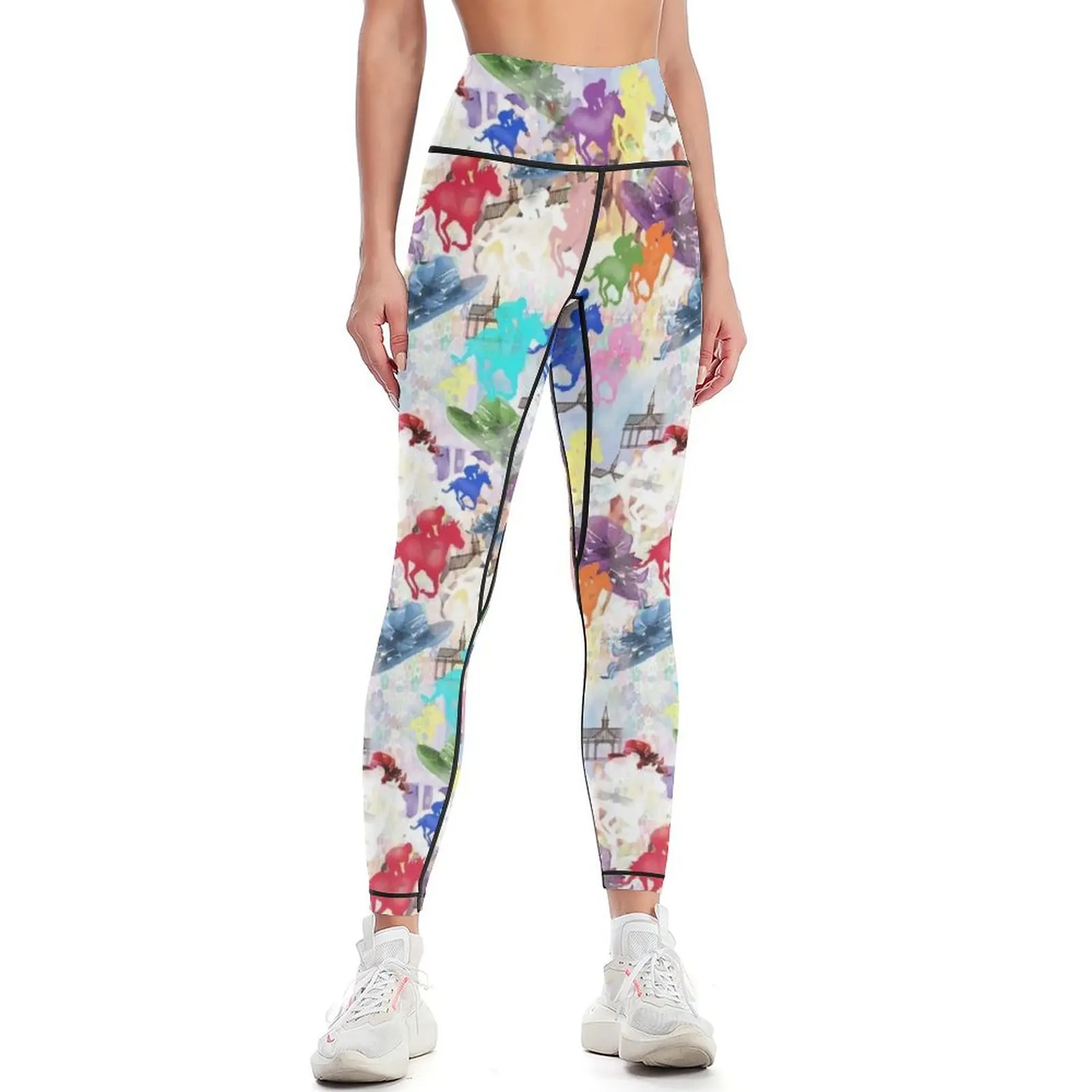 

Off to the Horse Races Leggings joggers for gym's sportswear Womens Leggings