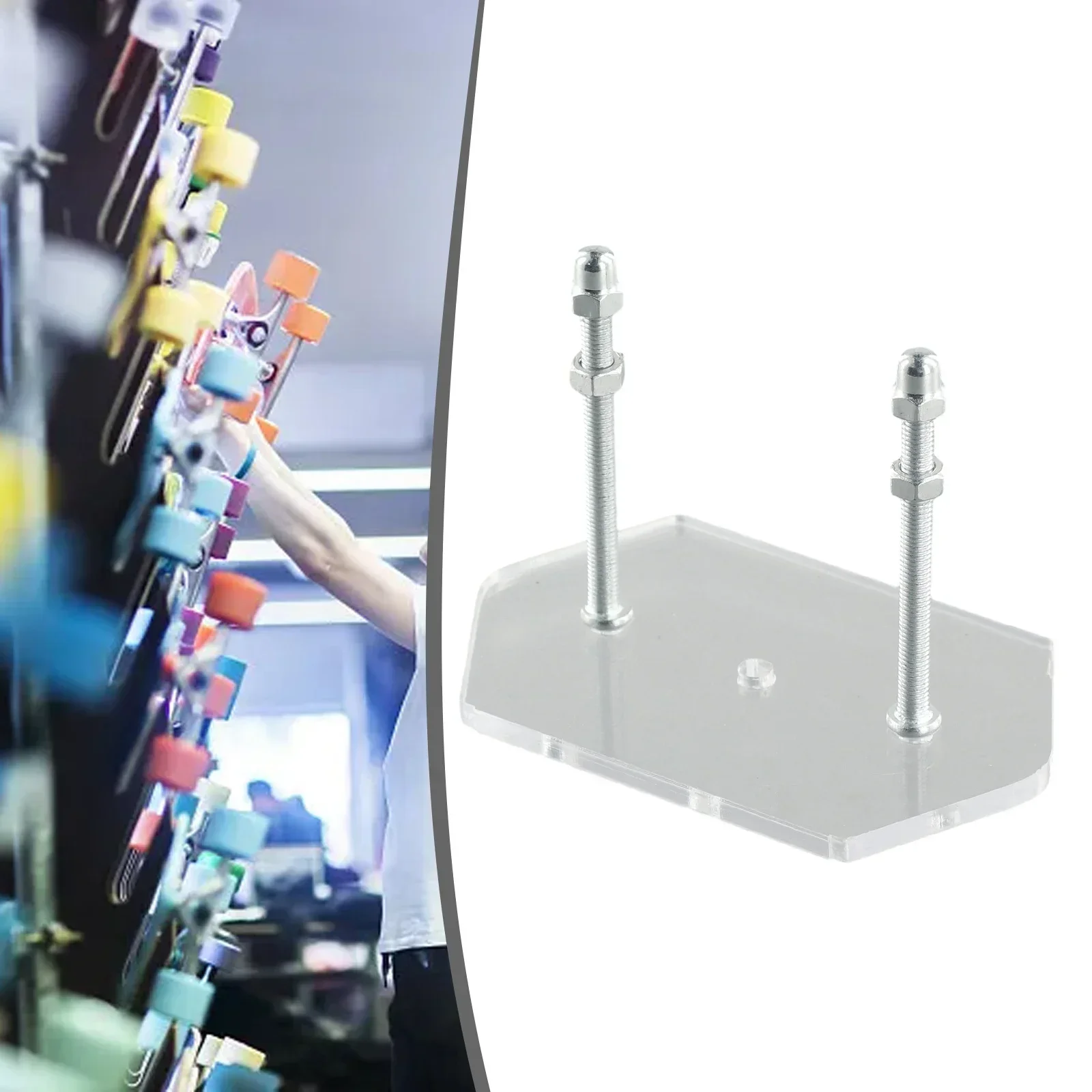 1pcs Skateboard Hanger Acrylic Skateboard Display Rack Fixed Mount Indoor Floating Skateboard Hanger Accessories