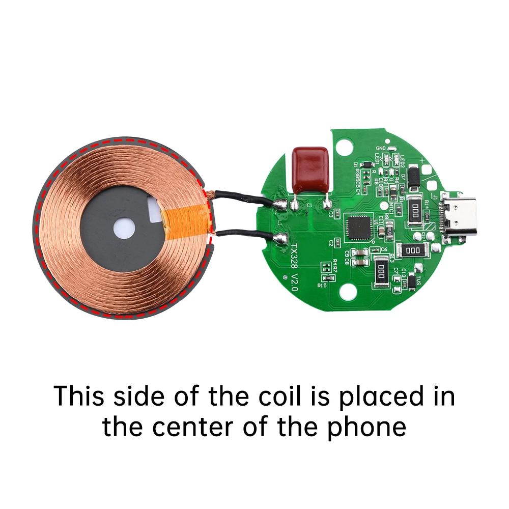 15W bezprzewodowy moduł ładowania do telefonu komórkowego do transmisji bezprzewodowa ładowarka magnetyczna samochodowej o dużej mocy 5V/9V/12V