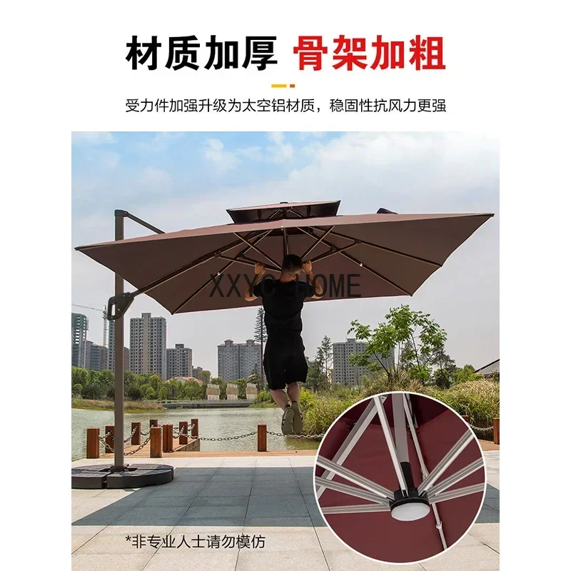 ม่านบังแดดกลางแจ้งวิลล่าลานร่มระเบียงสวน