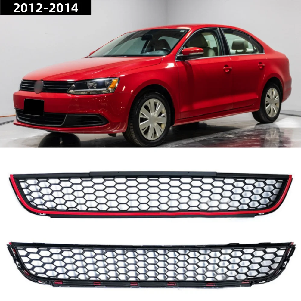 Dolna kratka zderzaka przedniego o strukturze plastra miodu do Volkswagen VW Jetta MK6 2012-2014