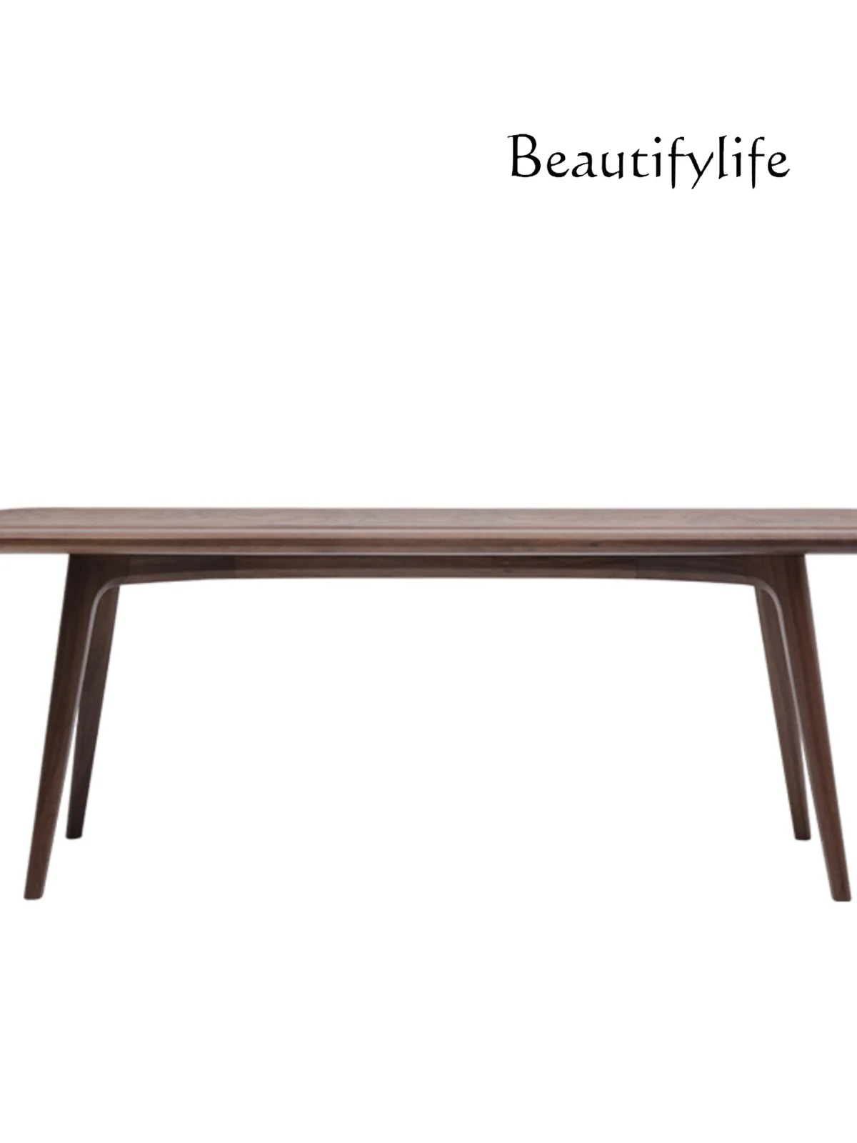 South Style Bench Nordic Furniture Pure Full Black Walnut Solid Wood Dining Table Long Bench Cherrywood