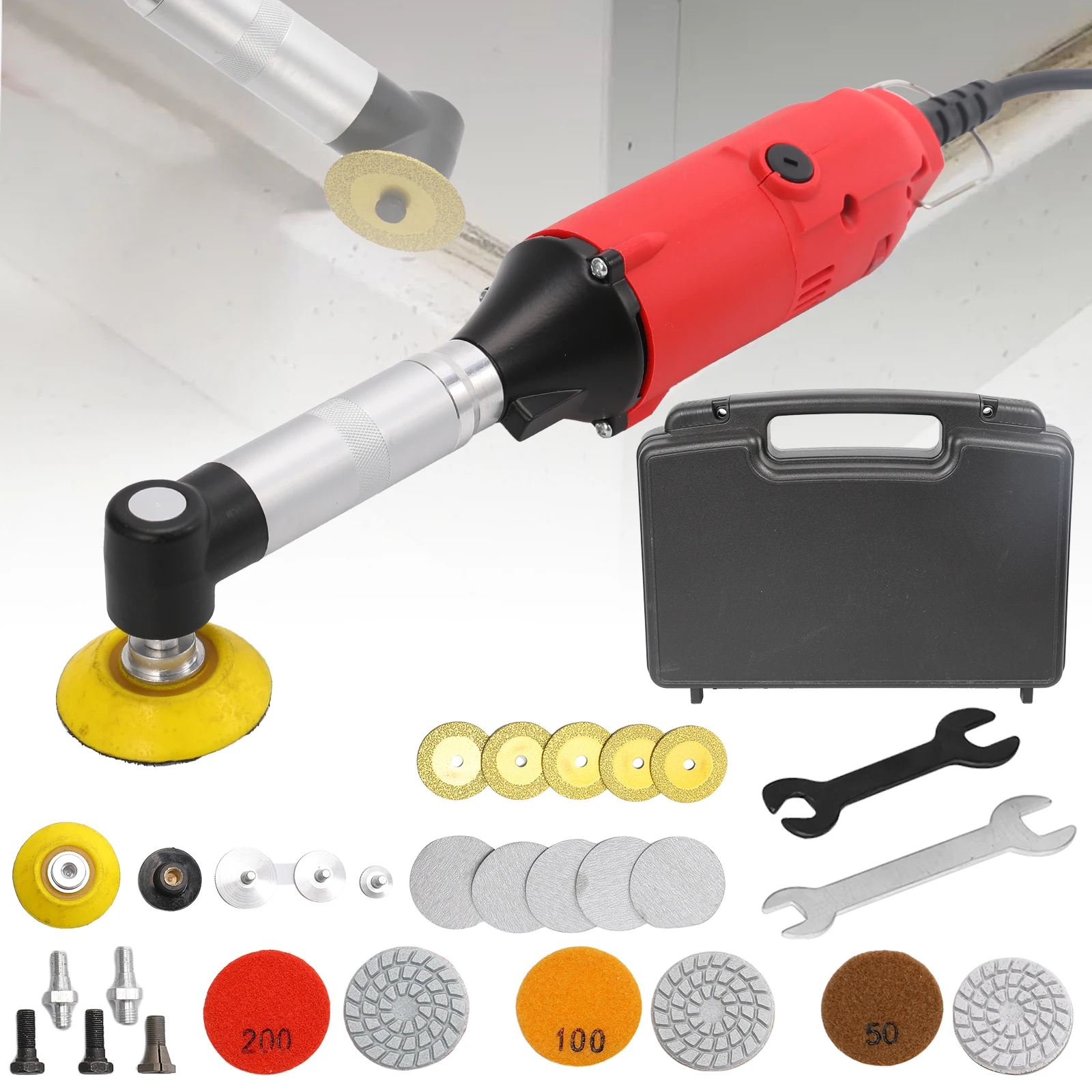 Keramik Fliesen Schönheit Nähen Werkzeug 380 W Elektrische Gerade Grinder 6 Variable Geschwindigkeiten Reinigung Maschine Grinder Sander Polierer Hause