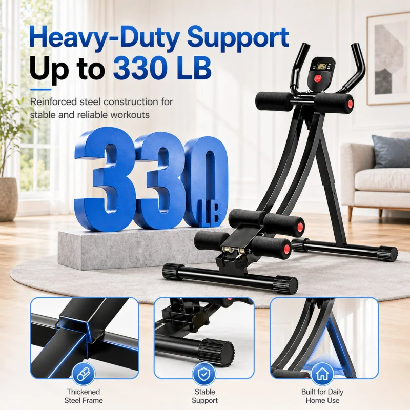 New Arrival Abdominal Crunch Machine, Indoor Home Ab Core Trainer, Fitness Workout Gym Equipment For Lazy Personal Training