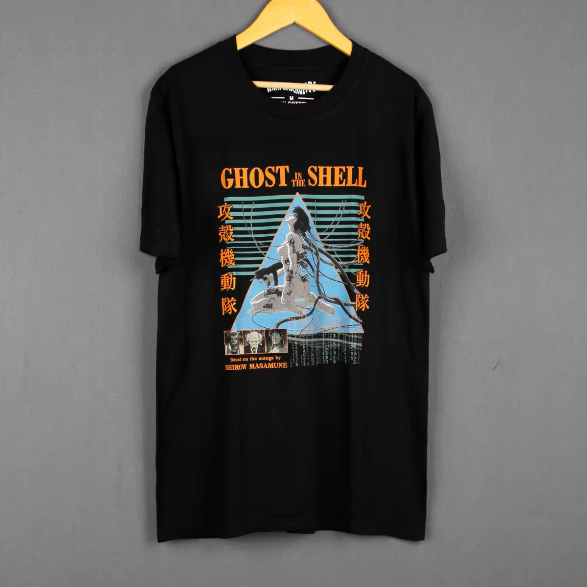 Camiseta Gráfica Vintage de Anime Ghost in The Shell con Estampado de Motoko Kusanagi, Unisex, Manga Corta, Estilo Cyberpunk, Ropa Casual Urbana