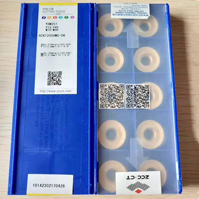 RCKT2006MO-DR YBM251/RCKT2006MO-DR YBM351 RCKT2006 RCKT2006MO R10 ZCC.CT CNC carbide insert For Steel, Stainless steel 10pcs/box