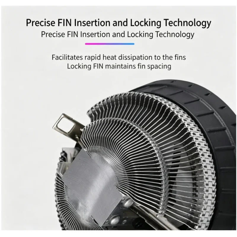 BAJEAL P3 Universal CPU Fan for Desktop Computers Silent Cooling System Compatible with AMD 1155 Intel P3 Multi-Platform
