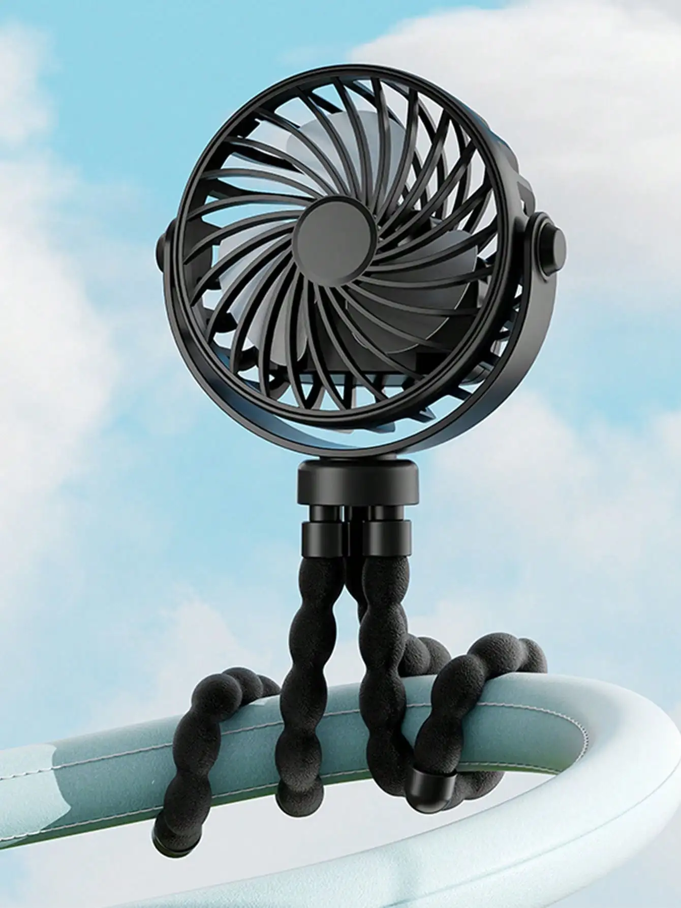 

Portable Handheld Mini Fan, 6 Speeds 16900 RPM High Velocity Personal Fan With LED Display, USB Rechargeable, Mini Fan With Lanyard For Makeup, Travel, Outdoor For Women Girl Gift, Black