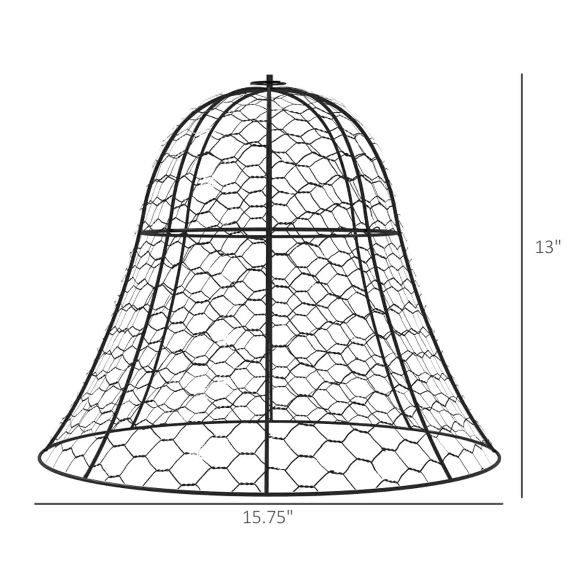 Cloches de jardim de gaiola de colheita duráveis - Capas protetoras de plantas para mudas e legumes