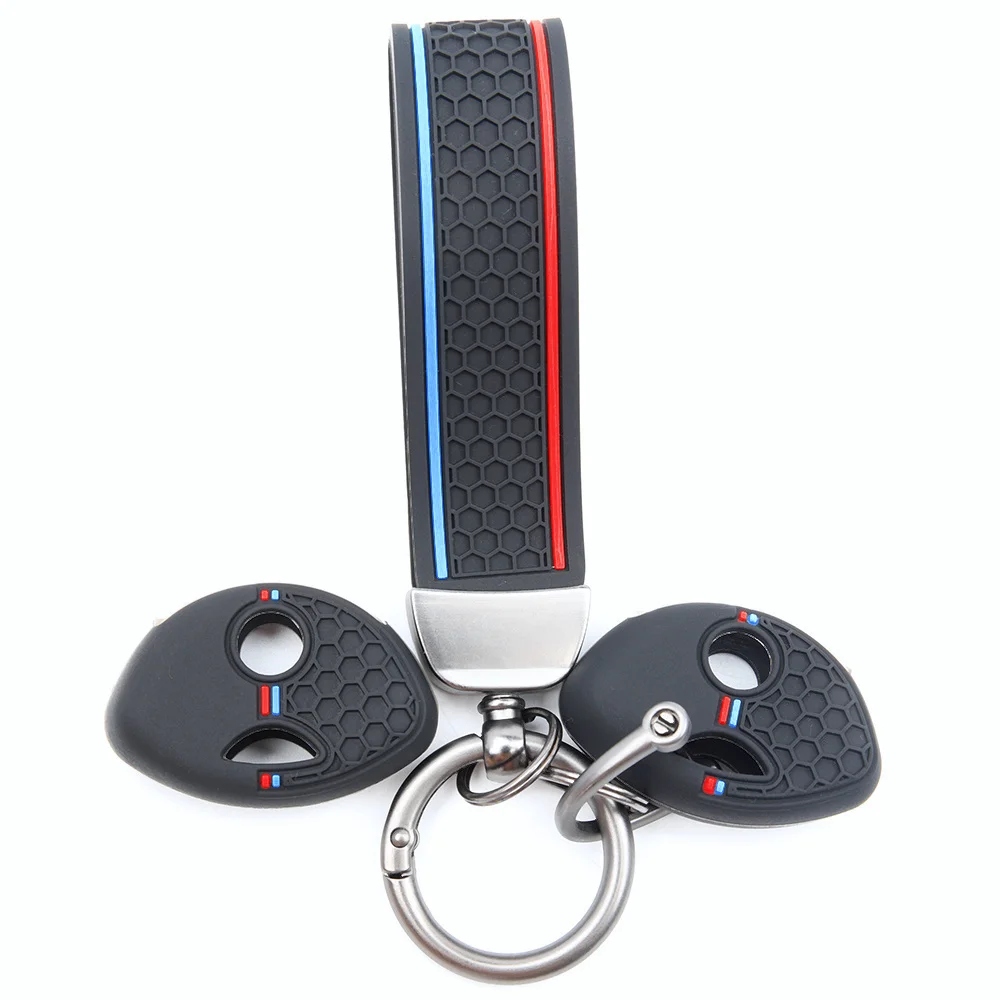 For BMW K1200R R1200RT K1300R S1000RR F650GS F800GS F800ST Full Coverage Silicone Key Shell Compact Wristlet Premium Protective