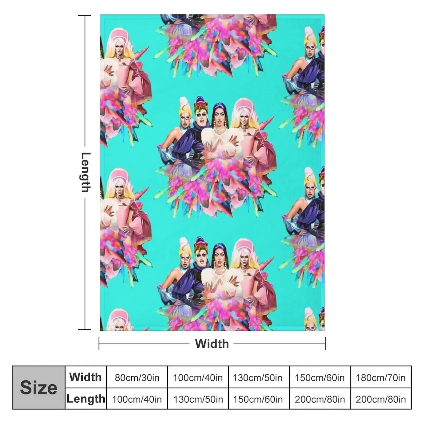 Uk, Hun RuPauls Drag Race UK United Kingdolls Throw Blanket Soft Beds Flannel Luxury Thicken Flannels Blankets