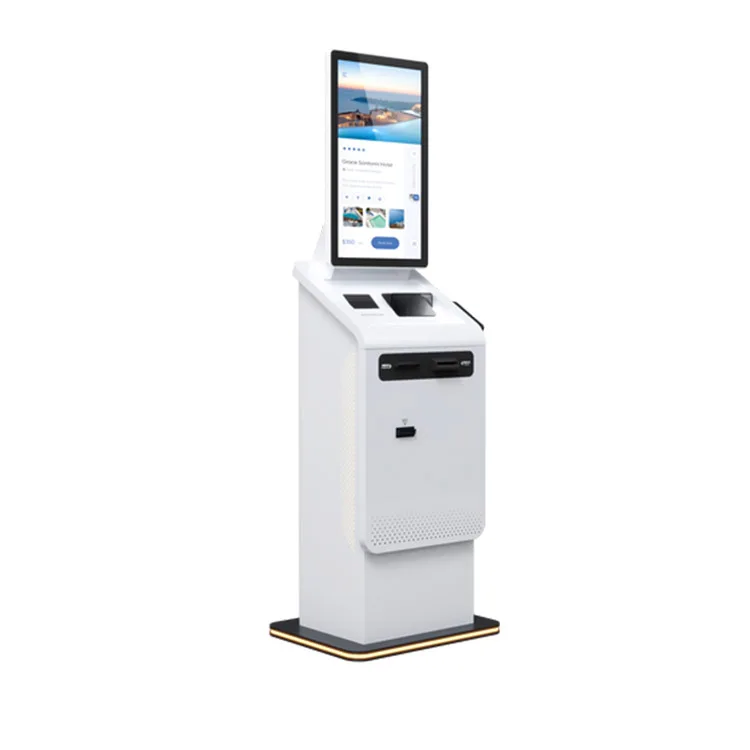 Self Cash Machine Payment Kiosks Photo Booth Kiosk With Printer And Camera