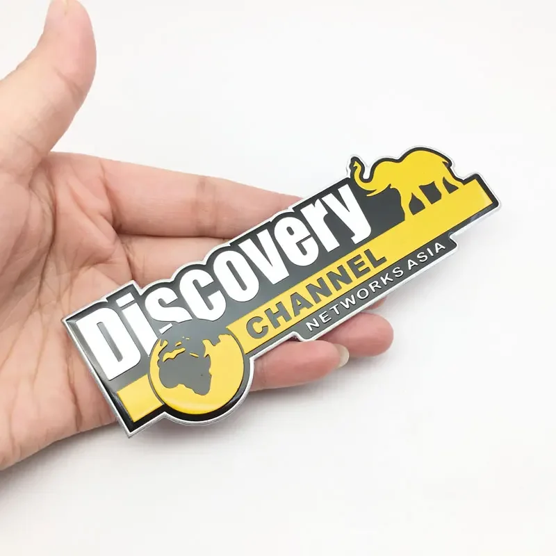 Car Styling 3D Aluminum Discovery Channel Networks Asia Emblem Badge Truck Car Body Side Accessories Car Sticker Decals