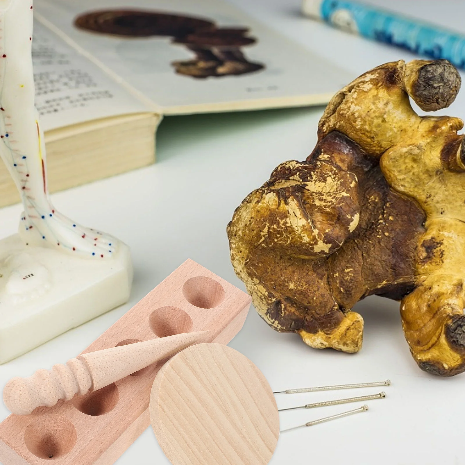 

1Set Moxa Cone Mold Wooden DIY Tool for Making Moxa Rolls and Cones Smooth Non-Deform Household Moxibustion Supplies