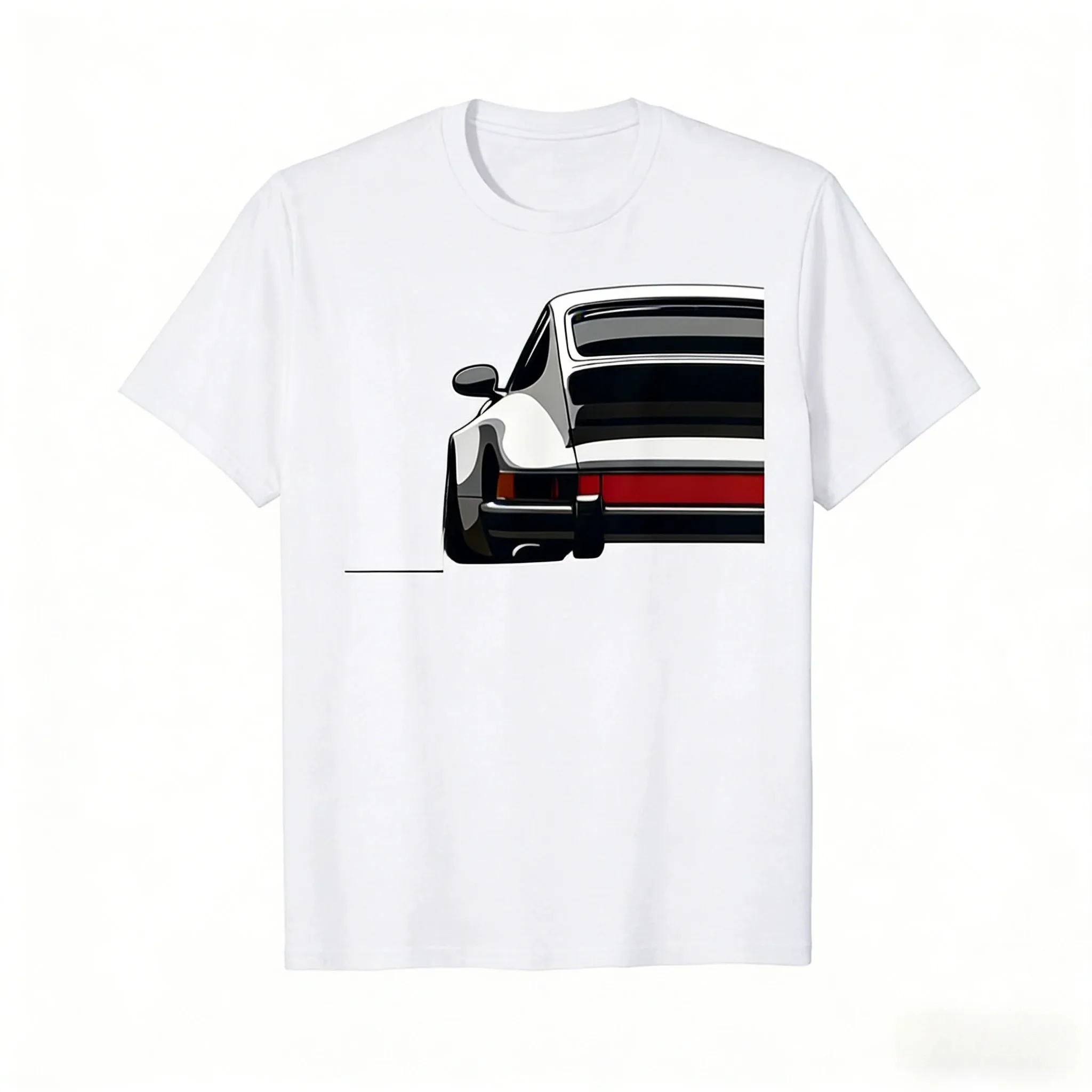 2026 New Legendary Racing Sports Car Iconic Racing Car Silhouette Print T-shirt Short Sleeve Men's and Women's T-shirt Men's Top