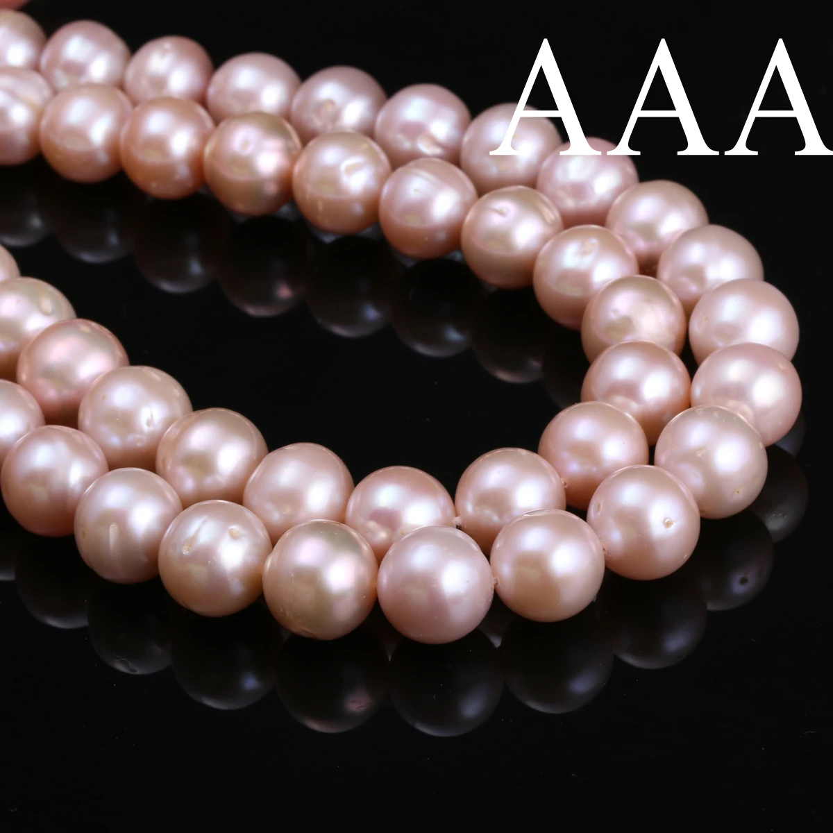 Natuurlijke Zoetwaterparels Gekweekte Parels Losse Kralen Rond 100% voor Sieraden Maken Ketting Armband 13 Inch Maat 11-12mm
