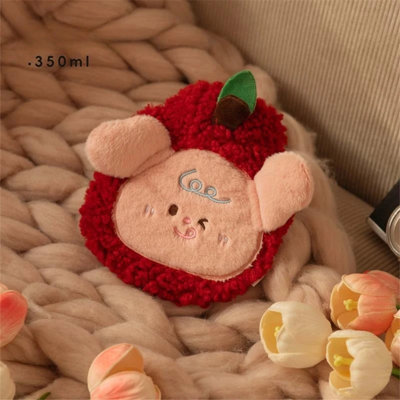 

New Hot-selling Small Hand Warmer Winter Warm Water Bag Creative Cute Apple Puppy Hot Water Bottle Office Warm Water Bag Gift