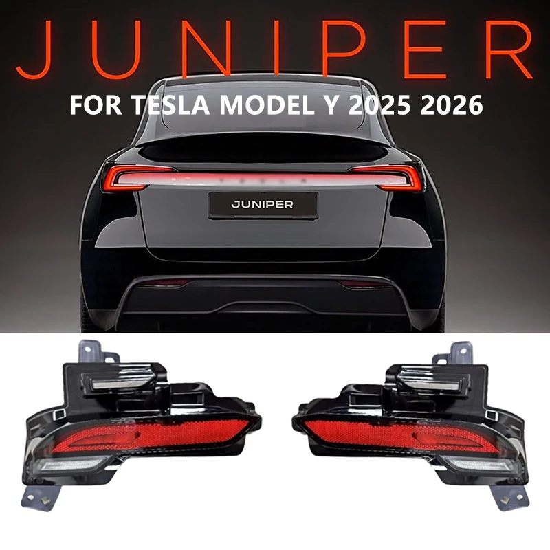 

Rear Bumper Tail Fog Reverse Light Assembly For Tesla Model Y Juniper 2025 2026 Replacement Rear Lamp 1906107-00-B 1906108-00-B