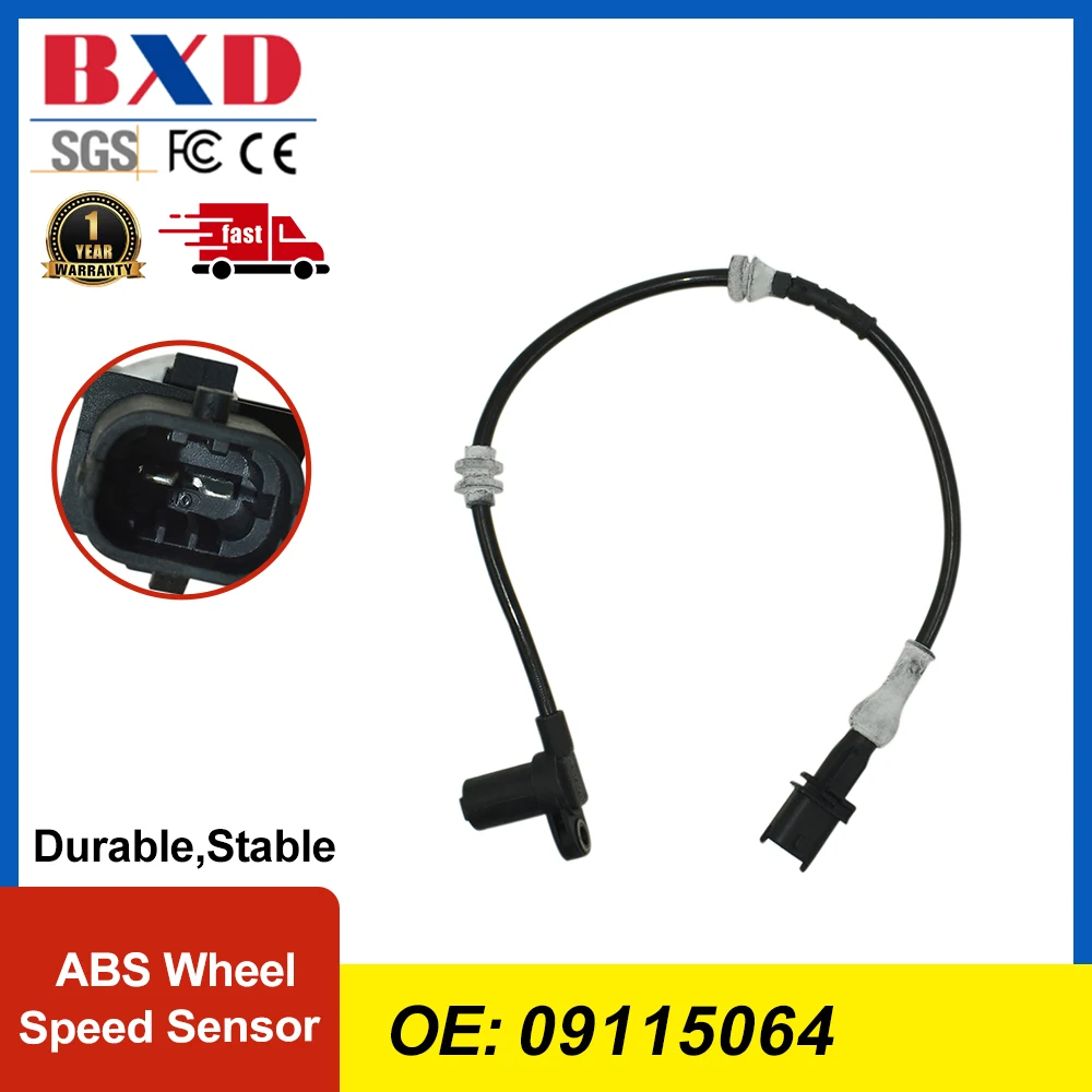 ABS Wheel Speed Sensor 09115064 0986594027 For Opel Combo Corsa Meriva Tigra, Vauxhall Corsavan 2000-2006