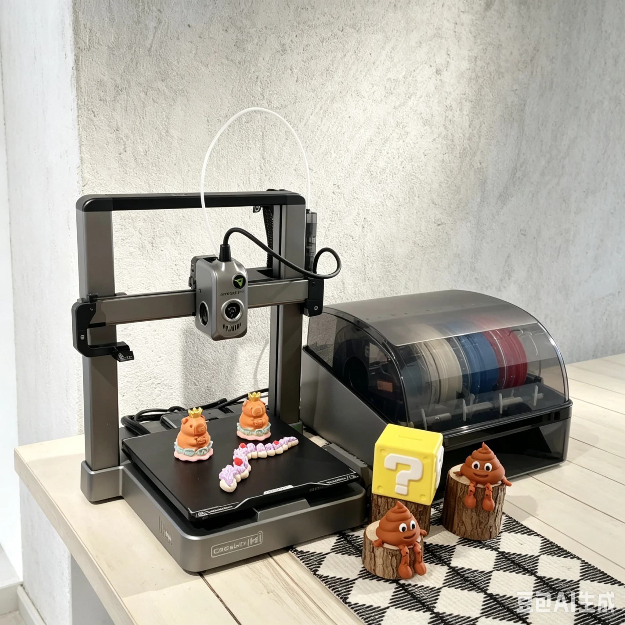 3D Toy Printer AI Camera Automatic Leveling High Resolution PLA Architectural Model Small Desktop 1 Year Warranty USB