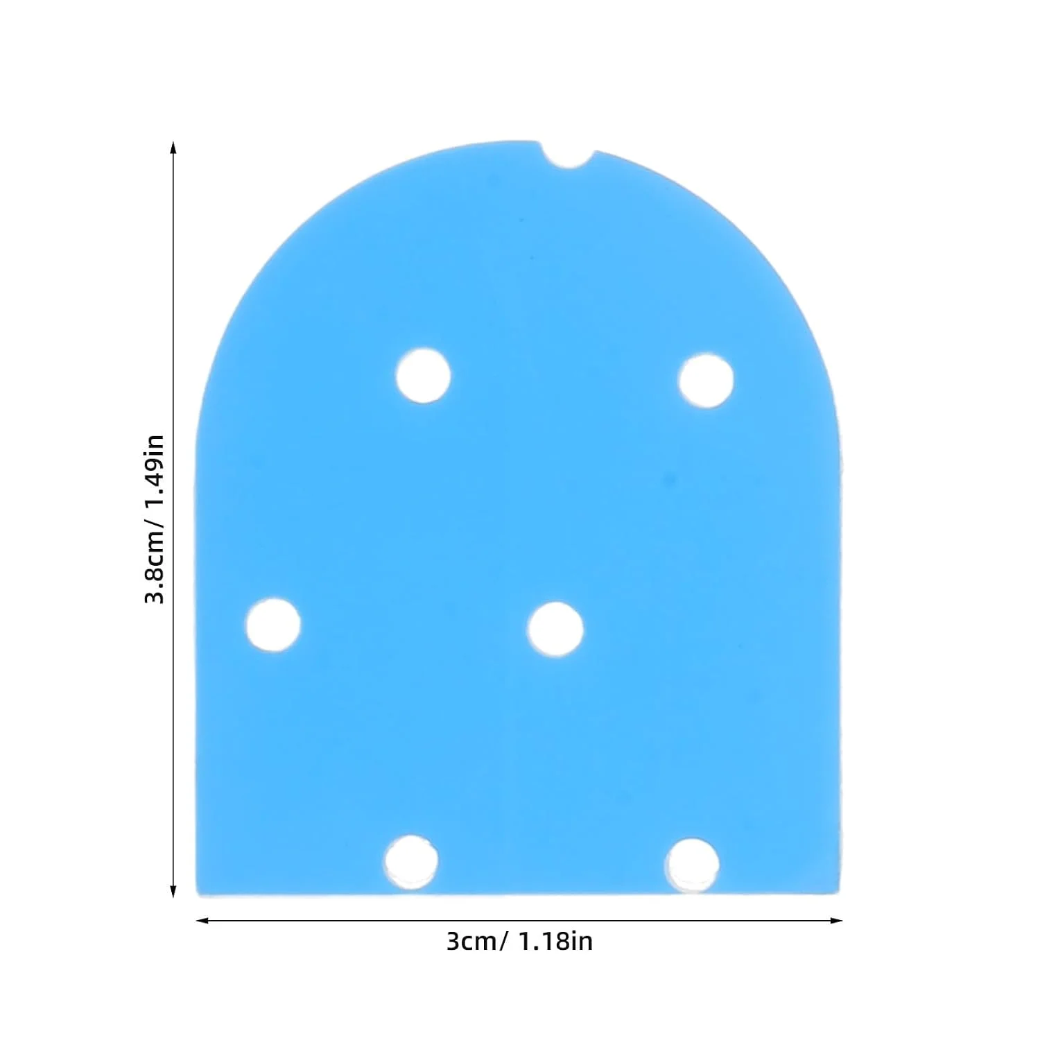 36pcs/Set Blue Sideburns Perforated Double Sided Wig Waterproof Oil Resistant  Long Lasting Hold Tape Hairpieces And Wigs