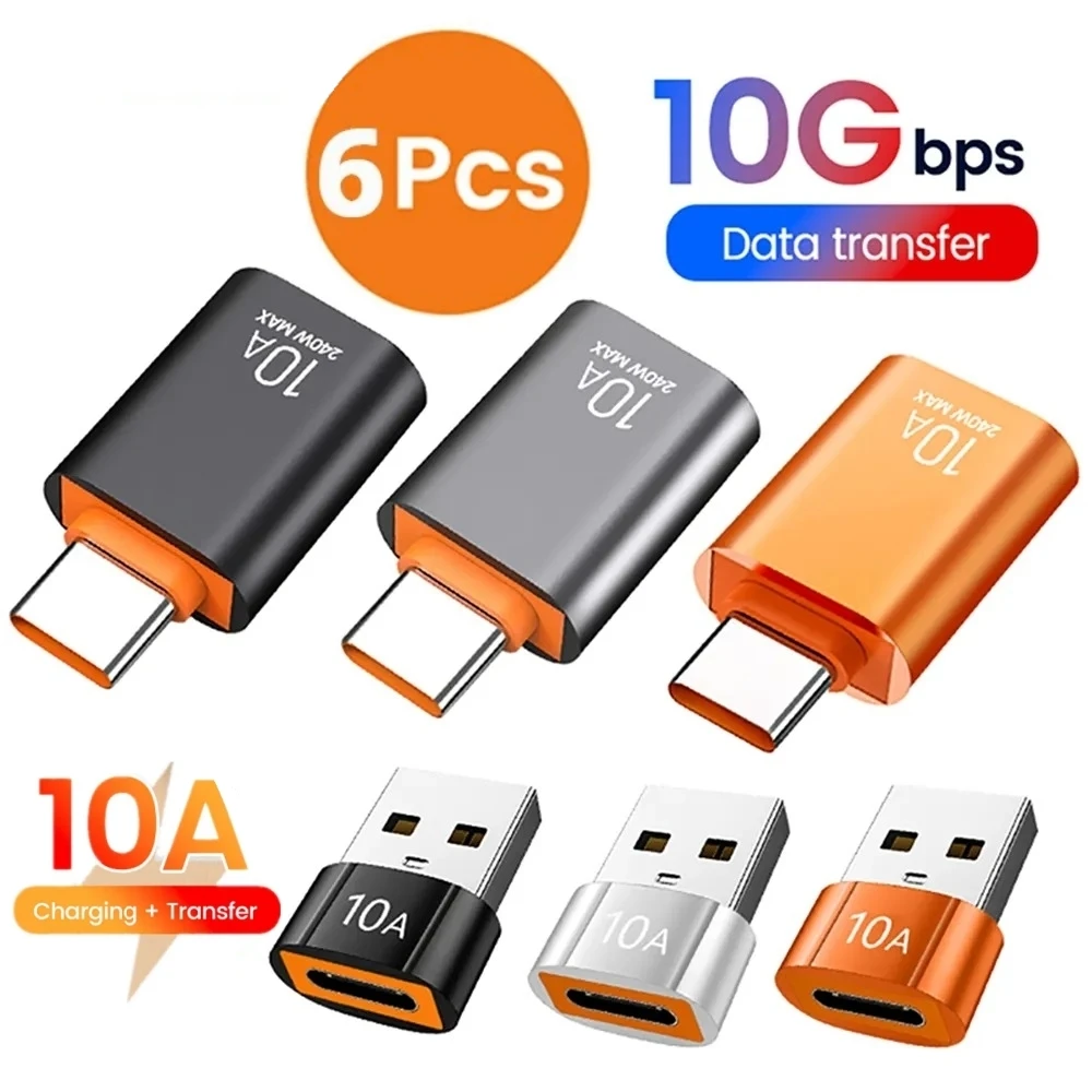 10A OTG USB 3.0 do typu C Adapter USB C męski na USB żeński konwerter do szybkiego ładowania przesyłu danych OTG dla macbooka Xiaomi Samsung