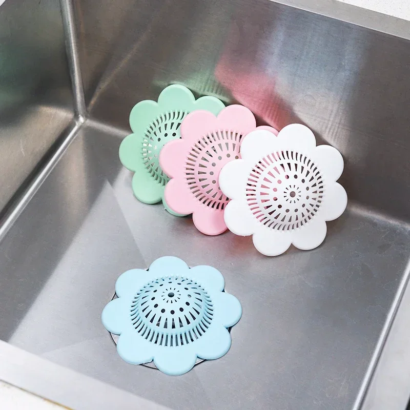 Silicone Hair Catcher with Suction Cups, Sink Strainer, Kitchen Sink Filter, Bathtub Shower, Floor Drain Covers