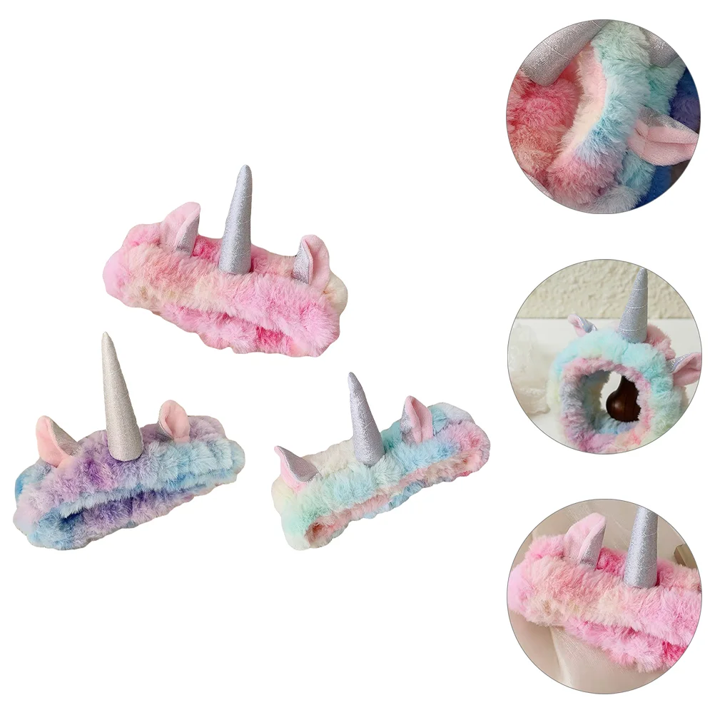 

Unicorn Headband Headbands for Shower Elastic Makeup Remover Hair Face Washing Hairbands Hoops