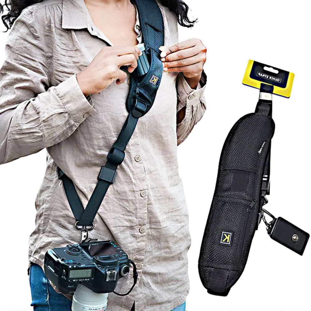 Adjustment Rapid Quick K Letter Camera Strap DSLR Belt Sling Belt Shoulder