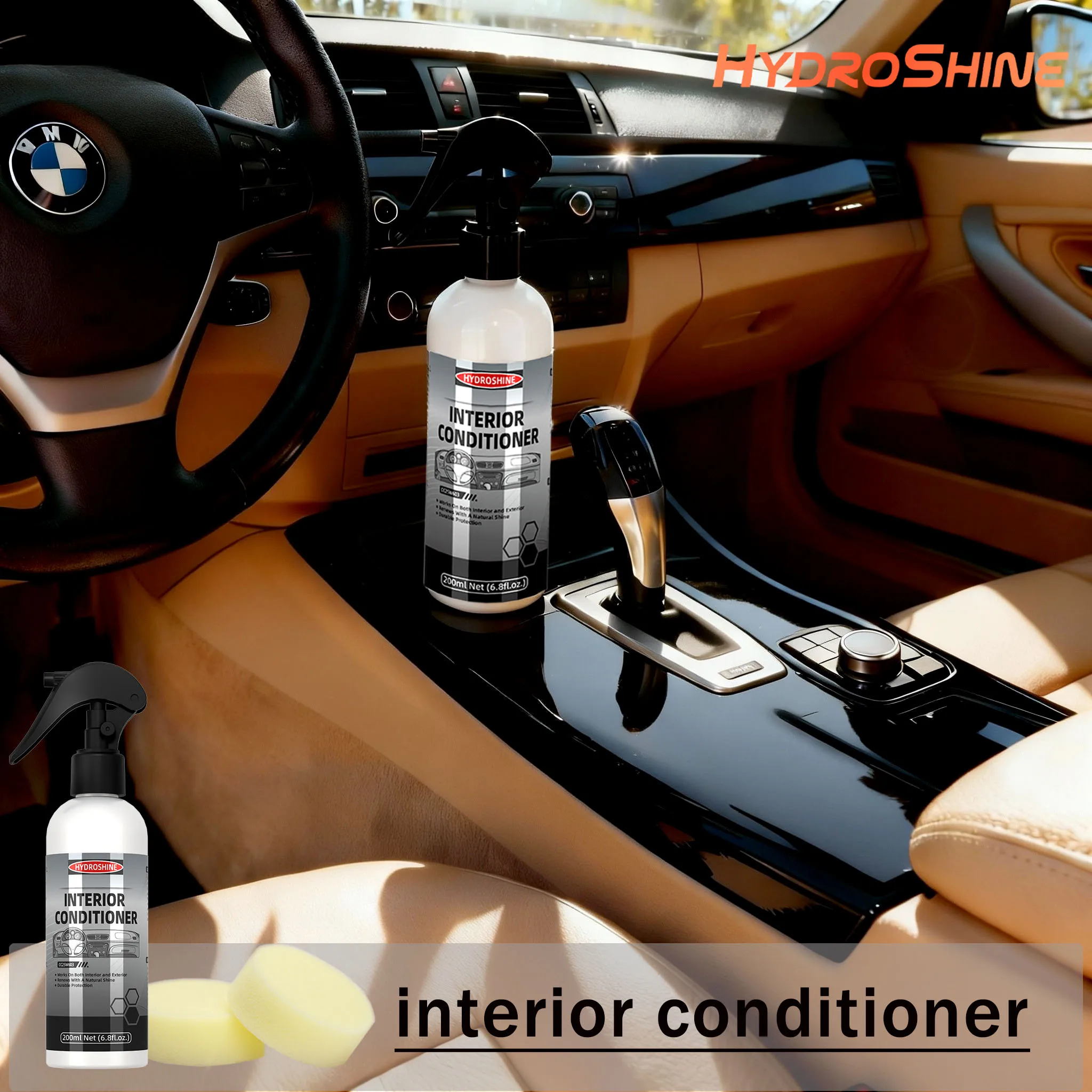 هيدروشين مكيف السيارة الداخلي البلاستيك استعادة معطف الشمع منظف خارجي صيانة العناية بالجلد متعددة الوظائف