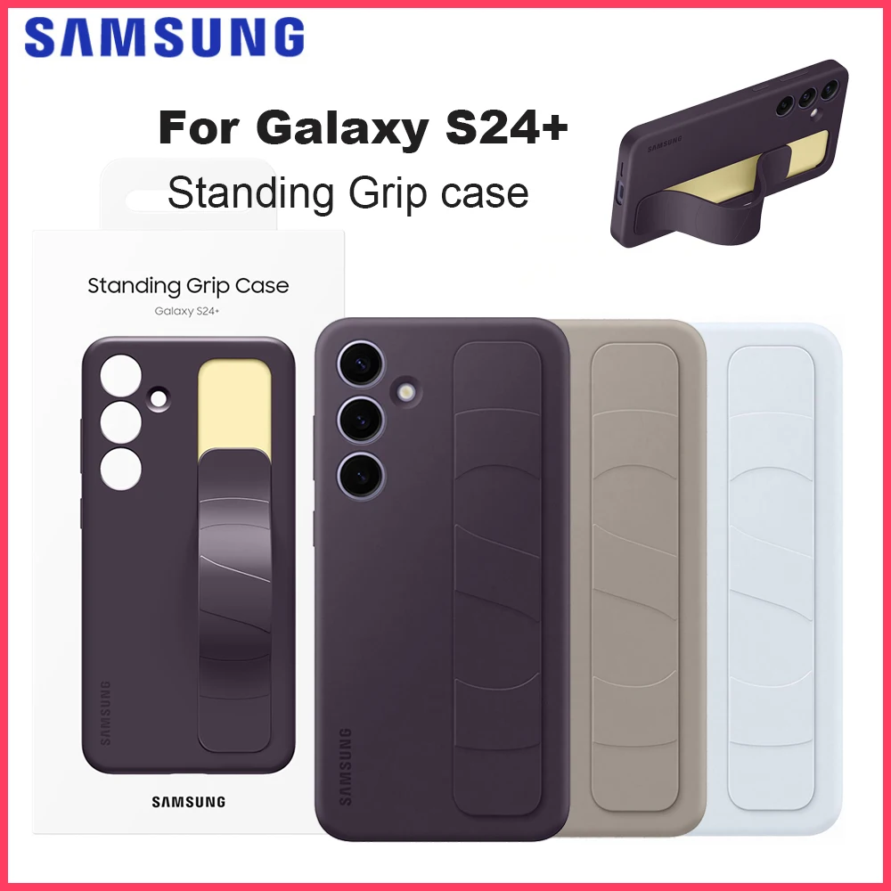 

Original Samsung Standing Grip Smartphone Case EF-GS926 for Galaxy S24+ Standing Grip Phone Case