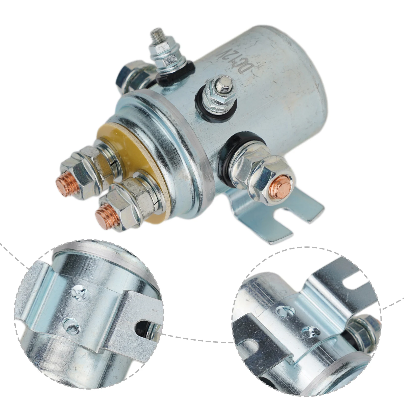12V Changeover Solenoid 600A For Winch Or Tail Lift Off Road Recovery Truck Heavy Duty Switch Solenoid 15,000 Lb Winch