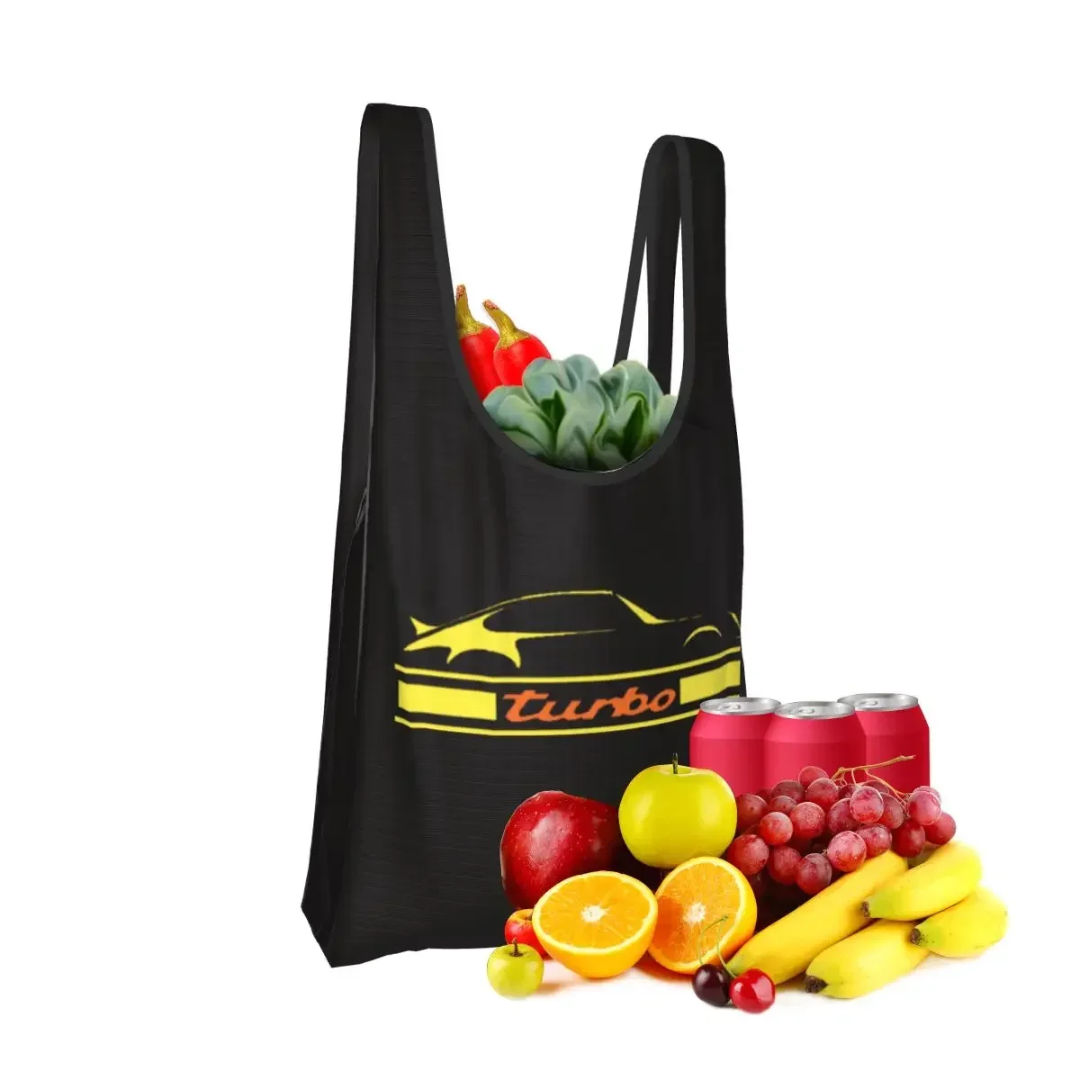 Turbo 911 Shopping Bag Portable Tote Bags Foldable Shoulder Shopper Bag Groceries Handbag