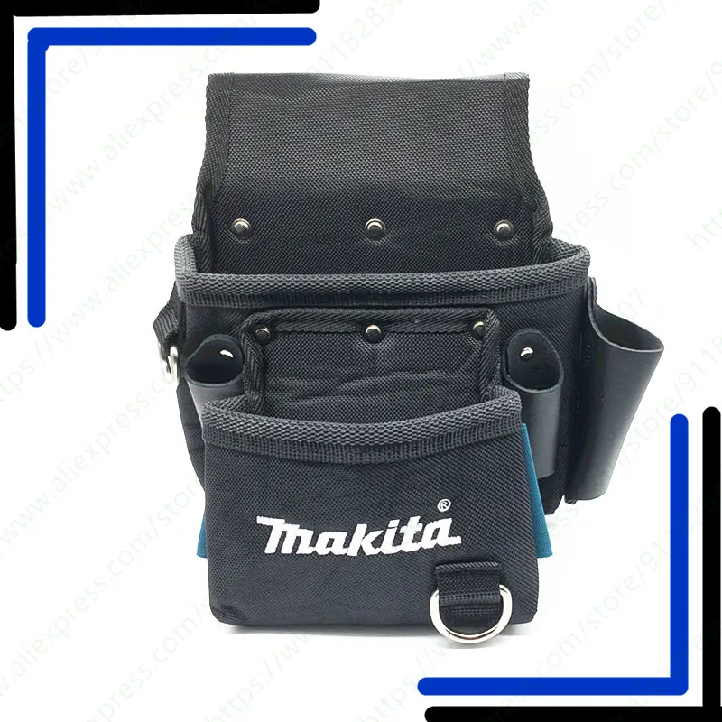 Makita 2 Pocket Fixings Nail Screw Tool Belt Pouch Holder Strap power  universal hand drill waist carrying multifunctional bag