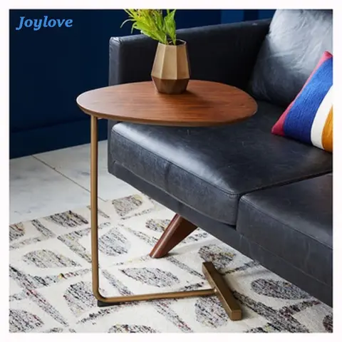 JOYLOVE 심플 모던 사이드 테이블, 다리미 아트 소파 코너 테이블, 느긋한 침대 옆 독서, 타원형 커피 테이블, 차 단단한 나무 조리대 Best5 JOYLOVE 심플 모던 사이드 테이블, 다리미 아트 소파 코너 테이블, 느긋한 침대 옆 독서, 타원형 커피 테이블, 차 단단한 나무 조리대 Best5