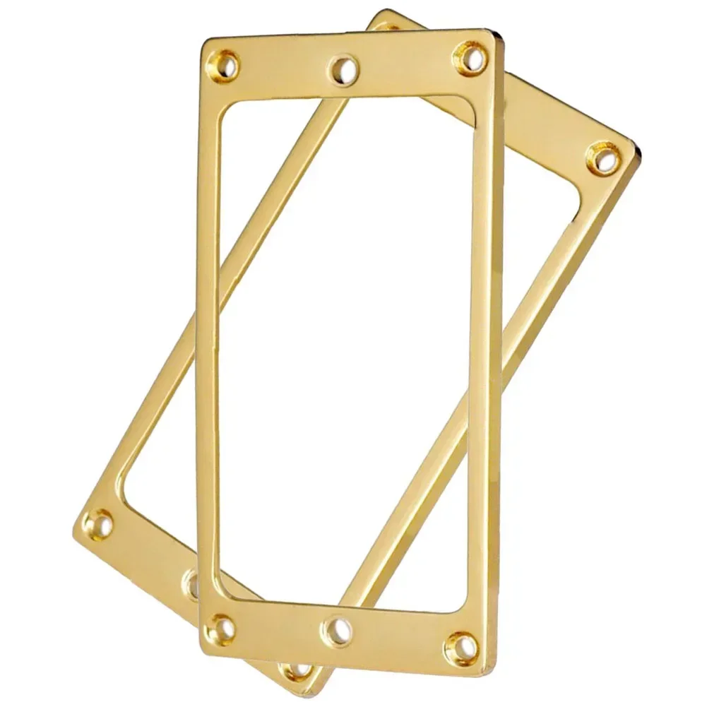 2Pcs Metall Elektrische Gitarre Humbucker Pickup Surround Rahmen Montage Ring Für LP Elektrische Gitarre Teile Legierung Stahl 2mm x 2mm