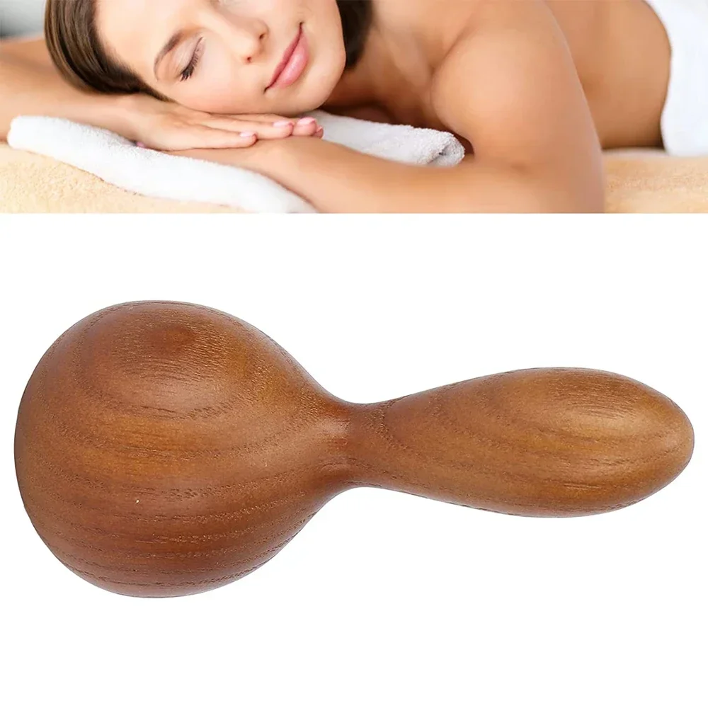 Wooden Massager Handheld Massager Stick for Fascia, Cellulite, Muscle & Abdomen, Body Therapy Massager, Muscle Belly Relief Tool