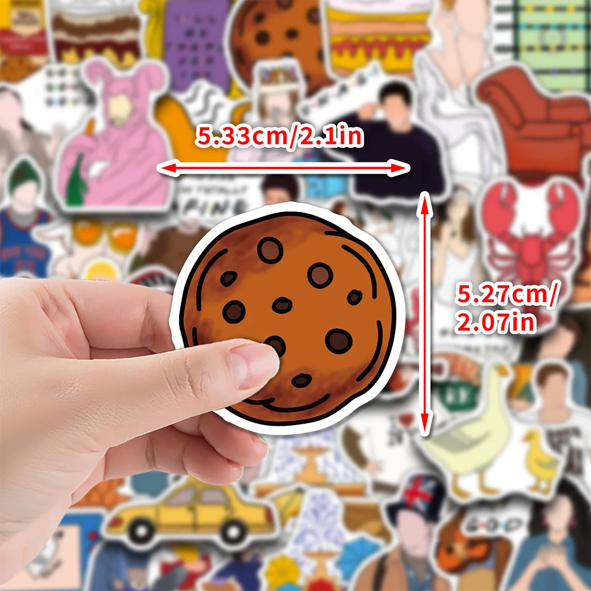 

10/50PCS Classic TV Show Friends Graffiti Stickers Exquisite Sticker for Phone Computer Notebook Stationery DIY Toys Secret
