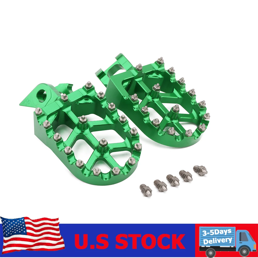 

Подножки для мотоцикла, подставки для педалей, алюминиевые подставки с ЧПУ для KAWASAKI KX125 KX250 1997-2001, аксессуары для мотоциклов, грязевой питбайк