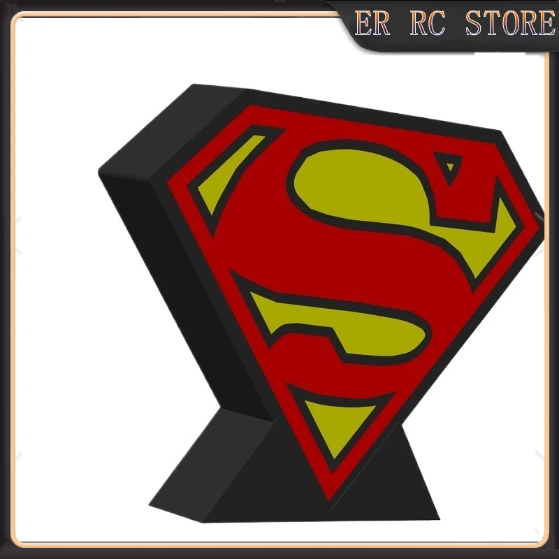 

Creative Superman Logo Led Atmosphere Lights 3d Printing Left Wall-Mounted Charging Atmosphere Lights Decorative Lights Home Bar