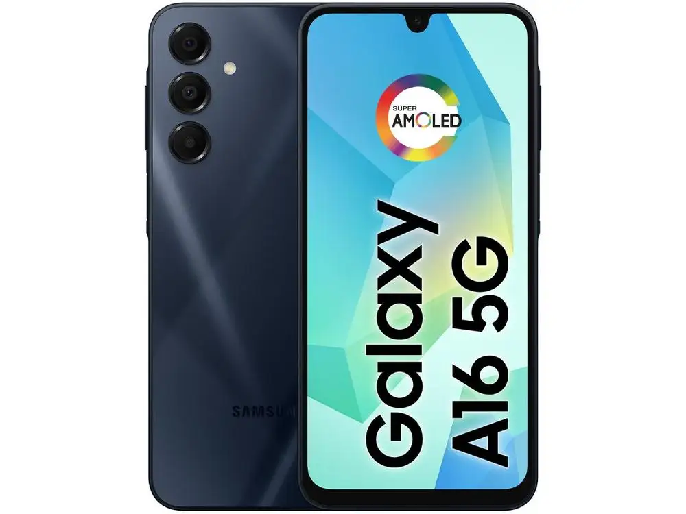 هاتف Samsung Galaxy A16 256GB أزرق داكن 5G 8GB RAM 6,7 بوصة FHD + كاميرا ثلاثية + صورة شخصية 13 ميجابكسل هاتف ذكي