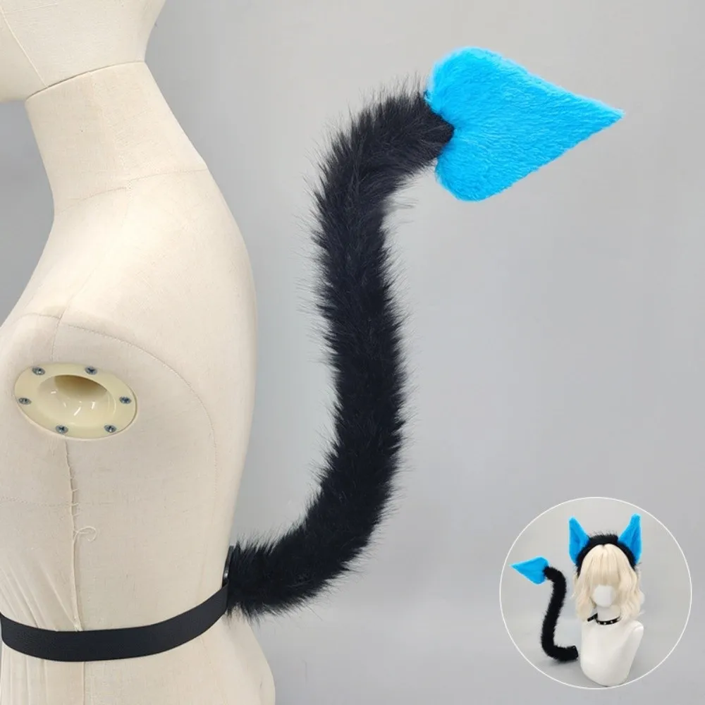 Casual Bentable Halloween Costume Cosplay Props Furry 3D Cat Ears DIY with Belt Devil's Sweetheart Tail All Saints' Day